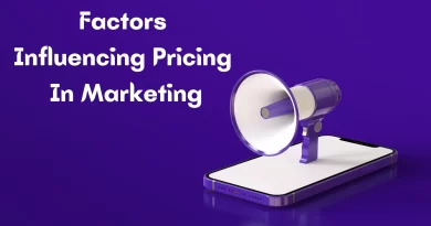 Factors Influencing Pricing In Marketing